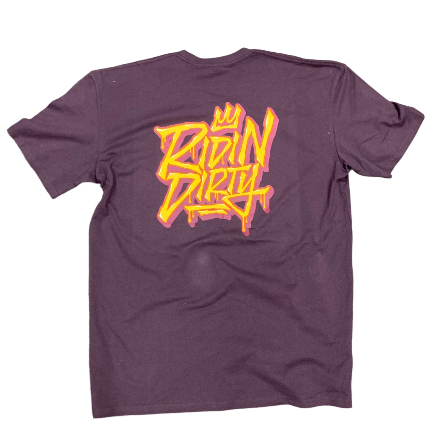 RIDIN DIRTY "DIRTY FONT" PURPLE T-SHIRT
