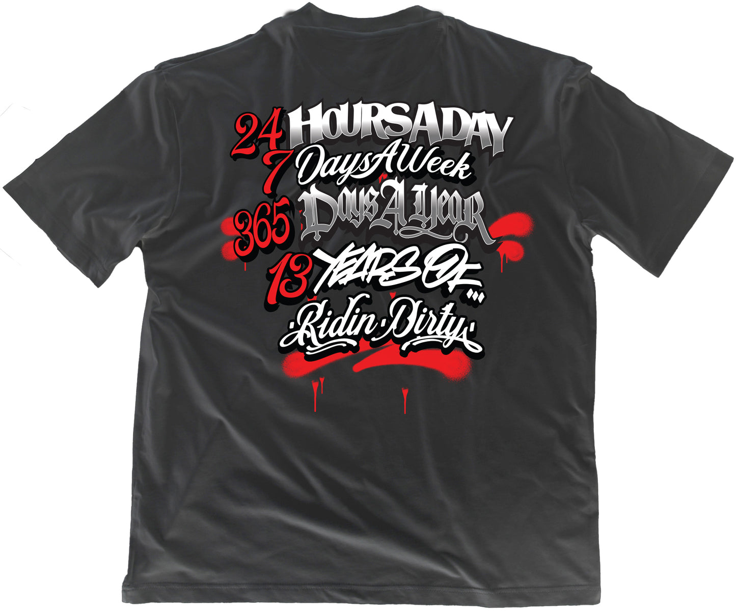 RIDIN DIRTY FAT CAP T-SHIRT