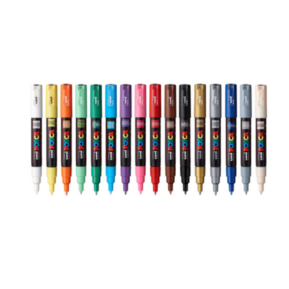 POSCA PC-1M 16 PACK