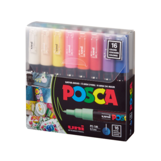 POSCA PC-1M 16 PACK