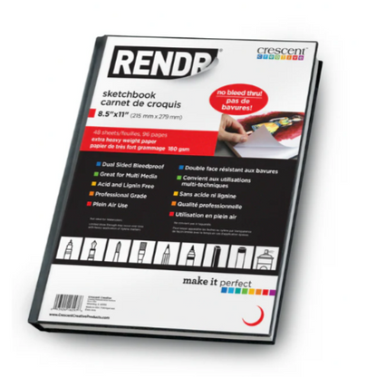 RENDR HARD BOUND SKETCH BOOK