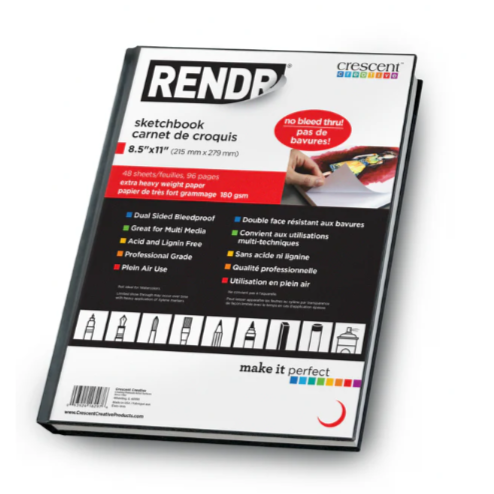 RENDR HARD BOUND SKETCH BOOK